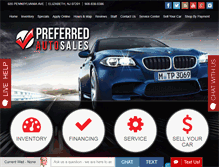 Tablet Screenshot of preferredauto1.com